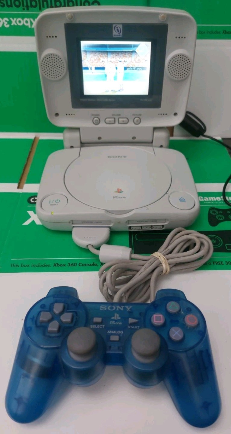 Sony PSOne Playstation Console With LCD Screen PS1