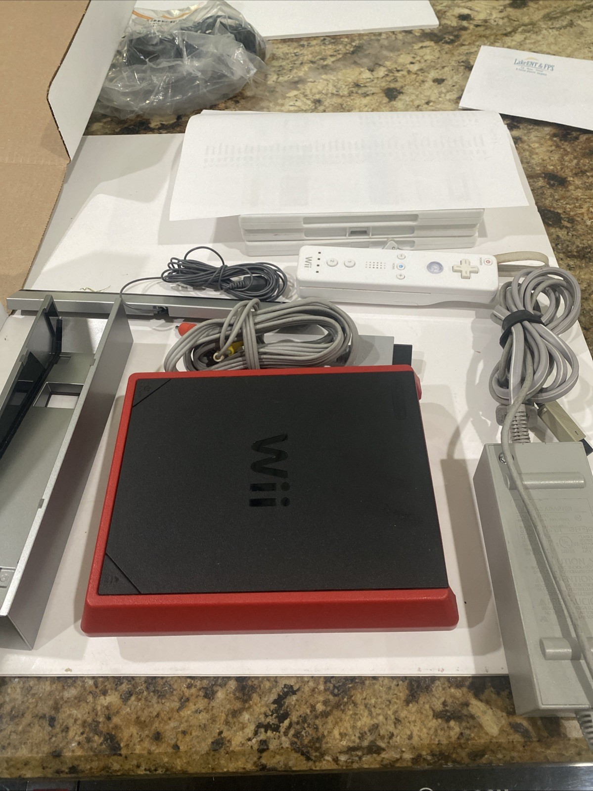 Nintendo Wii Mini Red Console RVL-201 + 3 Mystery Games!