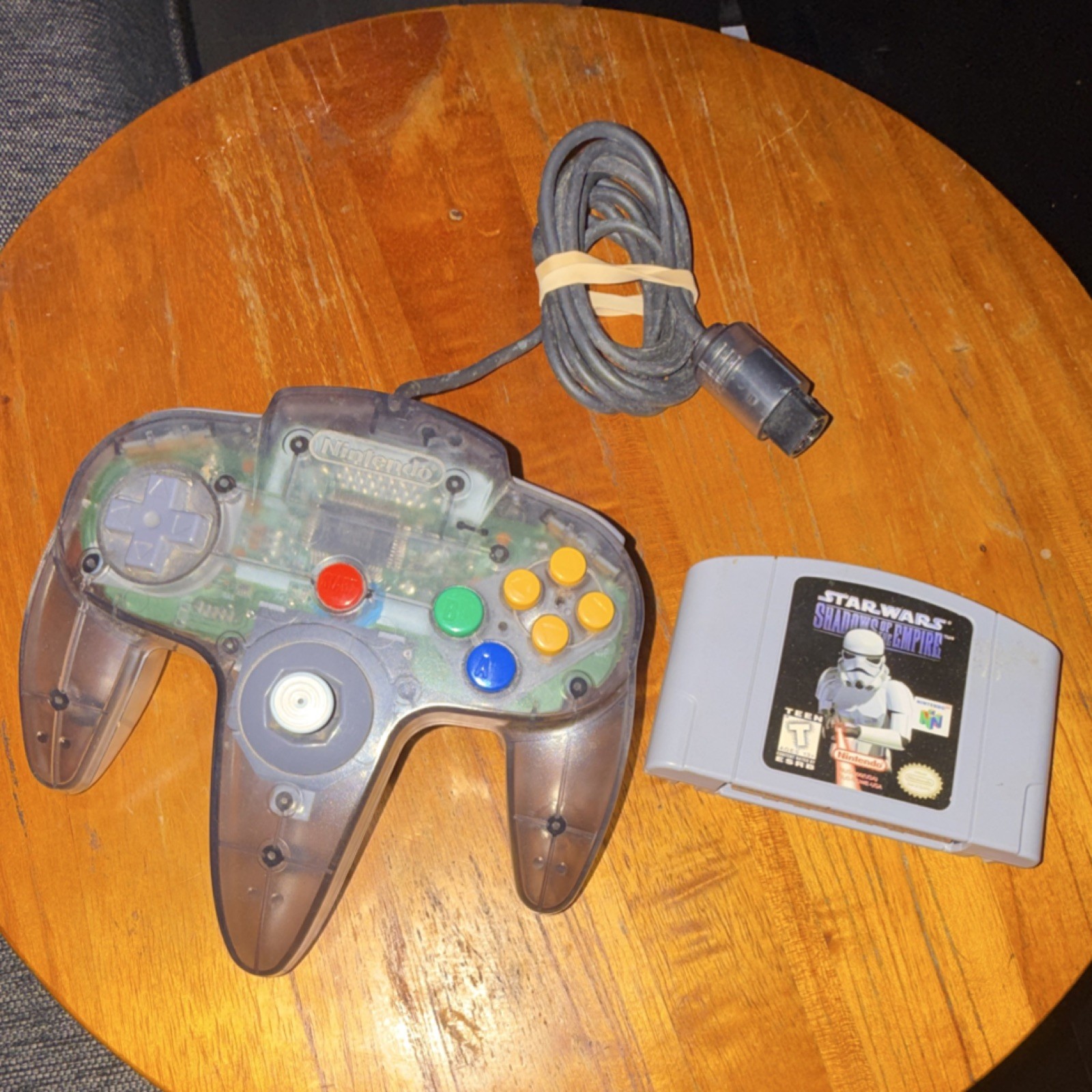 Nintendo 64 Gray Console NUS-001 Component RCA w/ Controller Star Wars Game