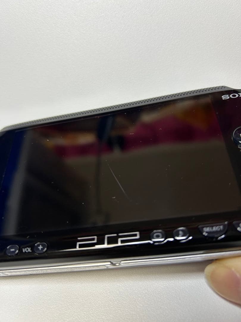 Release PSP 1000 console black almost unused screen scratches no manual