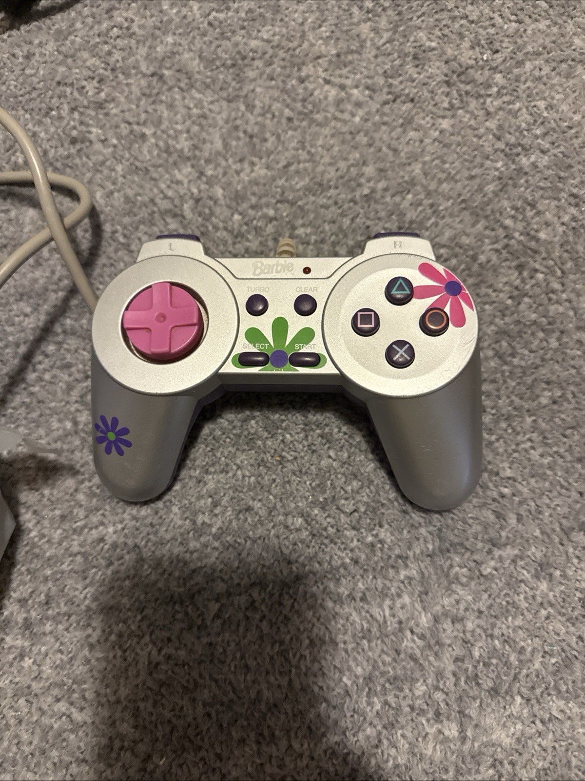 PS1 Console Barbie Controller 2 Memory Cards 1GB Each