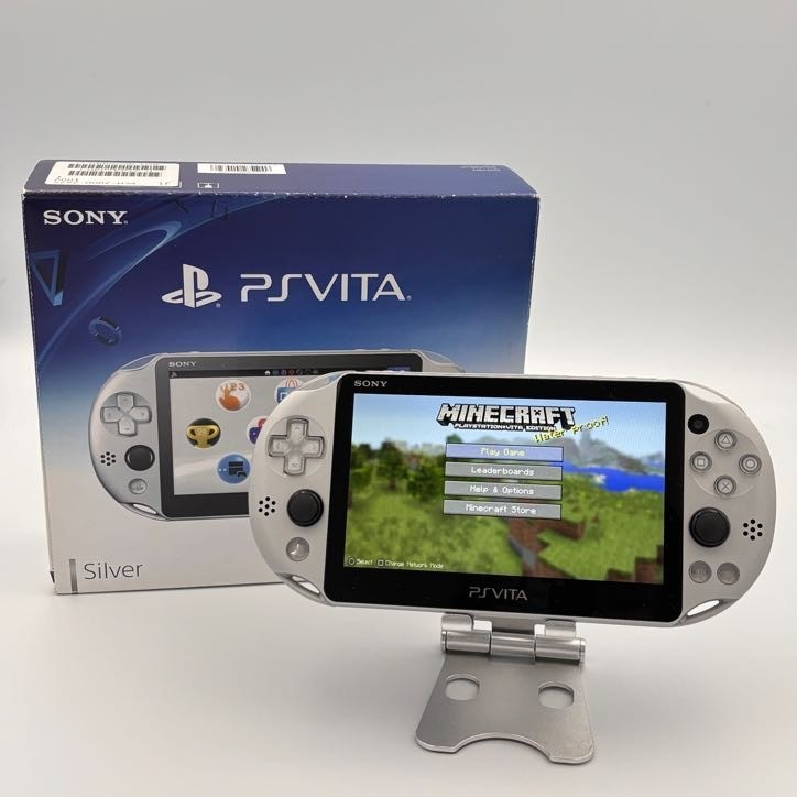 Sony PS Vita PCH-2000 Silver Wi-Fi Console Boxed Near Mint Japan