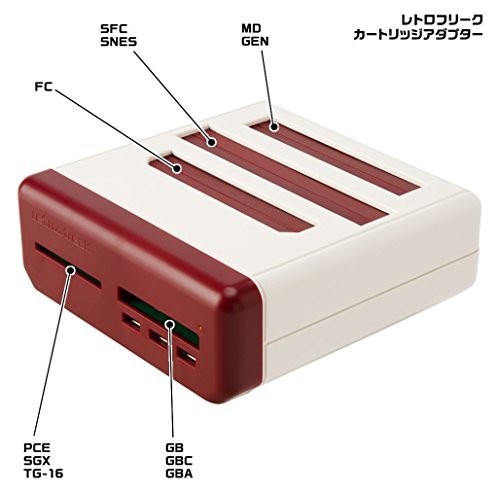 Retro Freak Retro Game Console Controller x2 Adapter Set 11 Systems Support