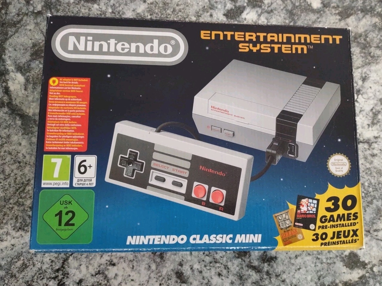 Nintendo NES Mini Classic Edition Console with 30 built-in Games Plus Extras