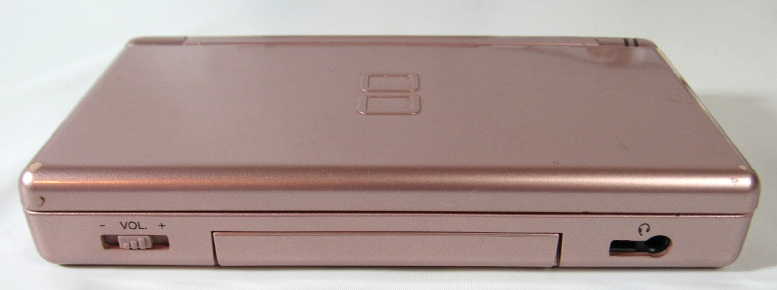 Nintendo DS Lite Console USG-001 Rose Gold with 3 Games, Cord, Stylus TESTED