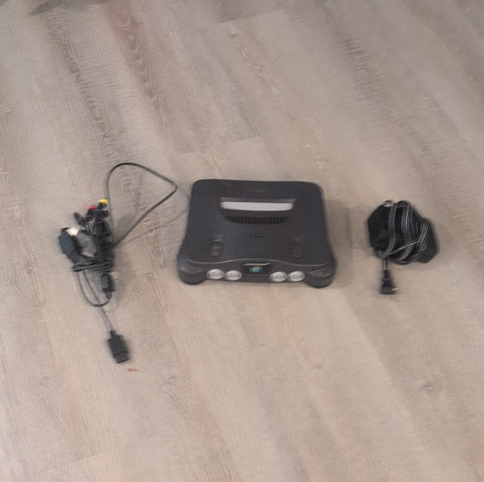 Nintendo 64 Black Video Game Console, Component RCA, Multiplayer, Home Console