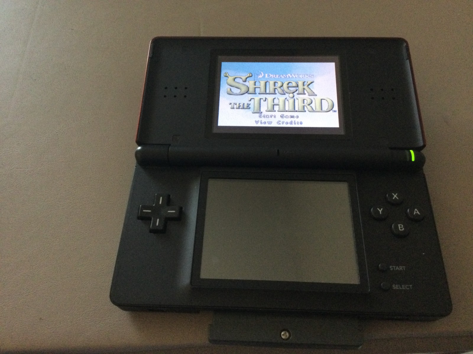 Nintendo DS Lite Red/Black Handheld System plus Charger & Booklet – Tested