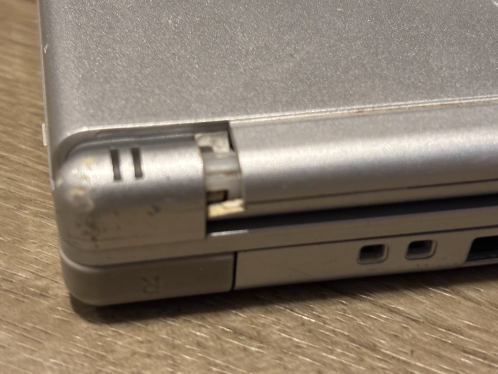 Nintendo DS Lite Silver Handheld Console System *Hinge Problem* Authentic Tested