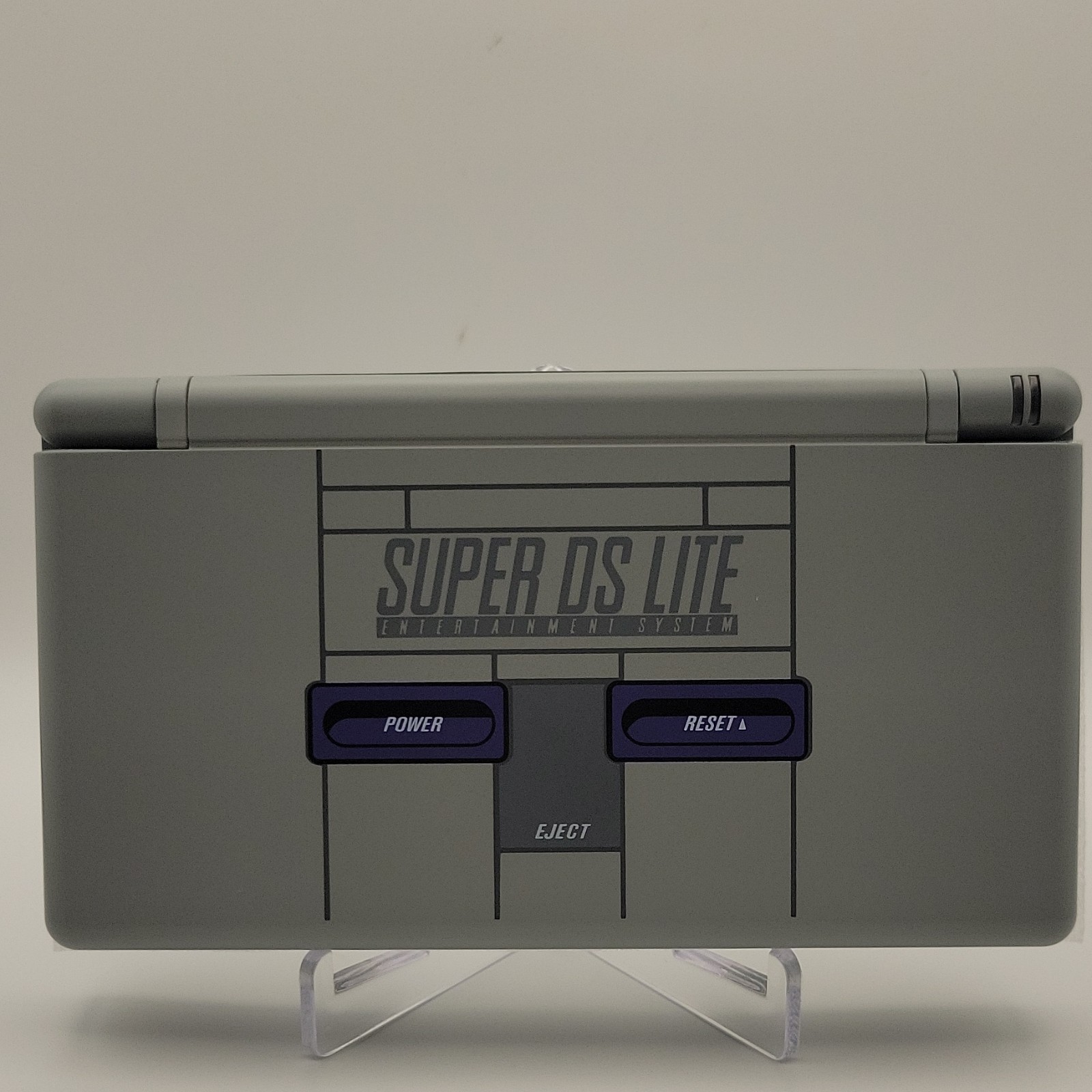 Nintendo DS Lite Super Gray Purple Handheld System Dual Screen RESHELL