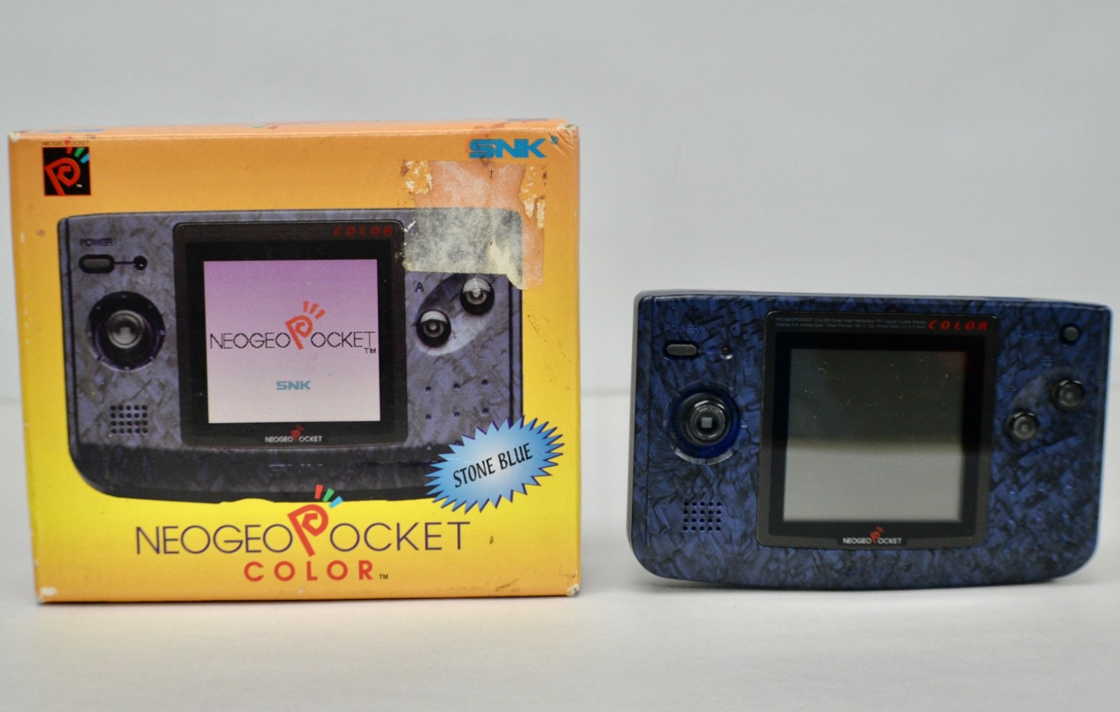NeoGeo Pocket Color Launch Edition Blue Handheld System CIB