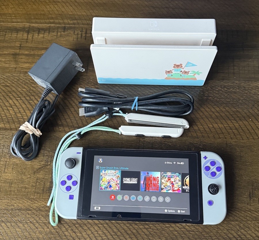 Nintendo Switch Animal Crossing Edition Console, Works Great!(Read Description)