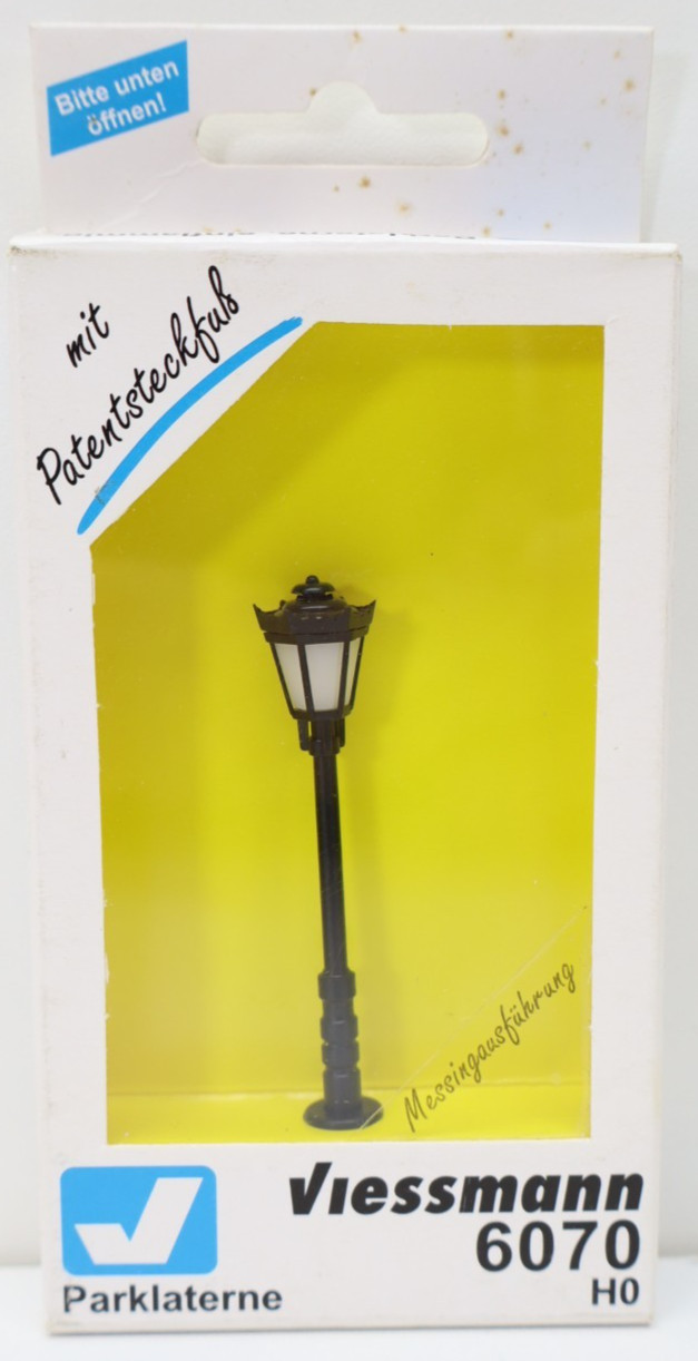 Viessmann Model Train Lighting LED 1:87 H0 6070 – Black park lantern