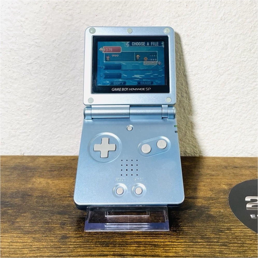 Nintendo Game Boy Advance SP AGS-001 Blue Handheld Region Free 2005 TESTED READ