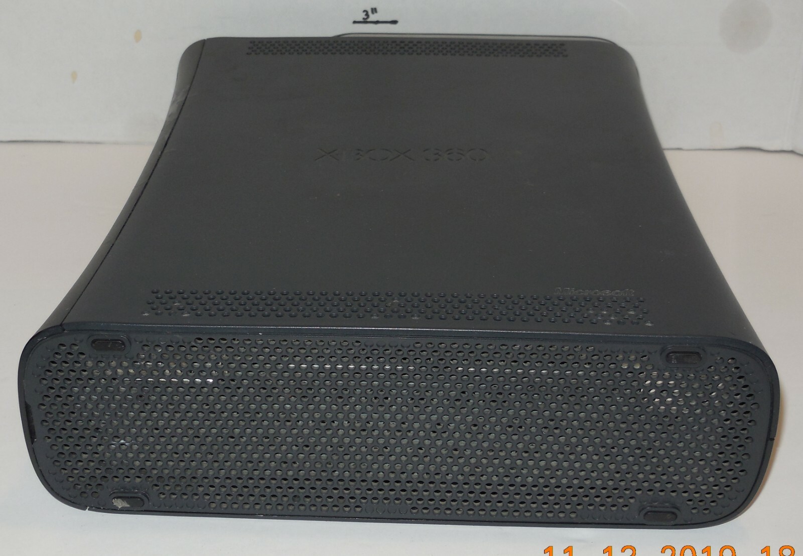 Microsoft Xbox 360 Matte Black Console with Power Adapter Controller 120 GB HD