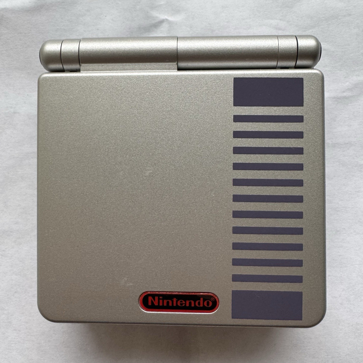 Nintendo Game Boy Advance SP AGS-101 NES Edition Reshell NTSC-J w/IPS V2 Screen