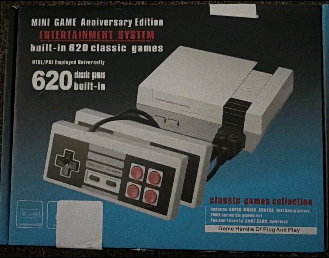 Mini Game Anniversary Edition Console 620 Games Dual Controllers AV-OUT NTSC/PA…