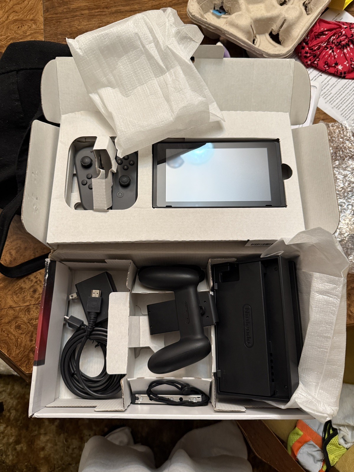 Nintendo Switch Gray Joy Cons 32GB Gaming Console + 2DAY Ship ✈️ + 1YR Warnty