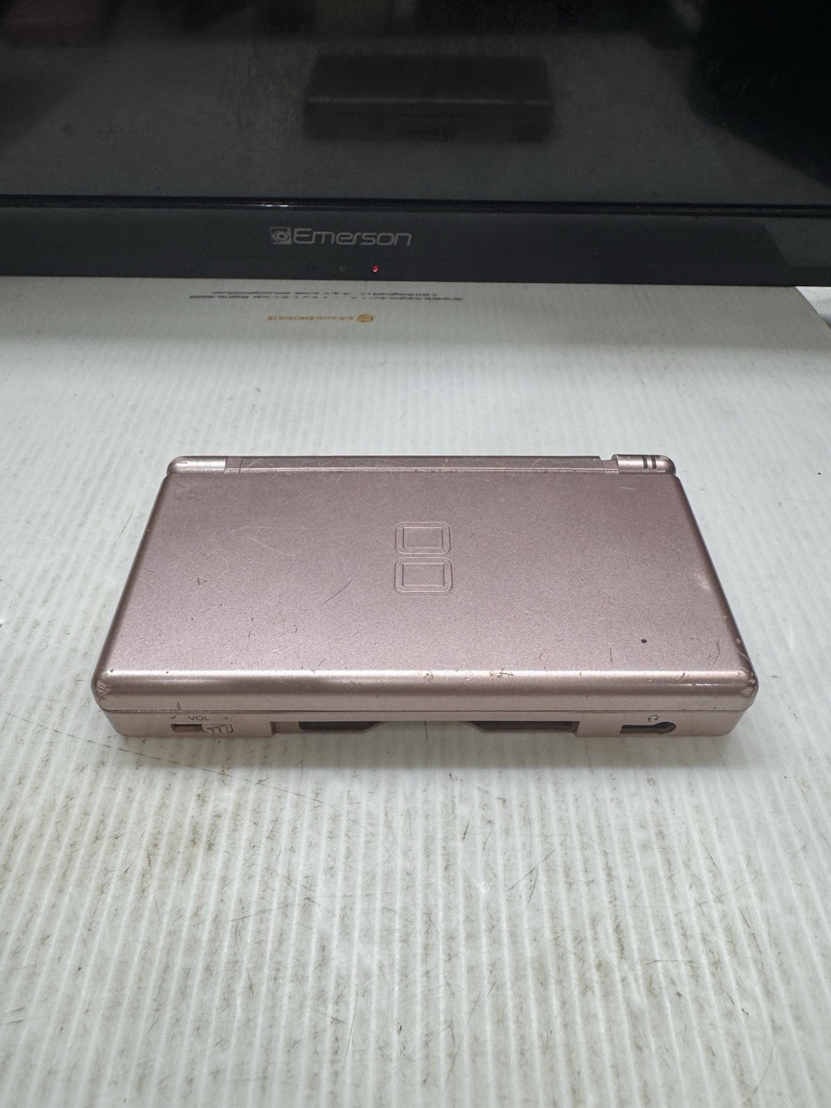 Nintendo DS Lite Video Game Handheld Console – Metallic Rose Tested Acceptable