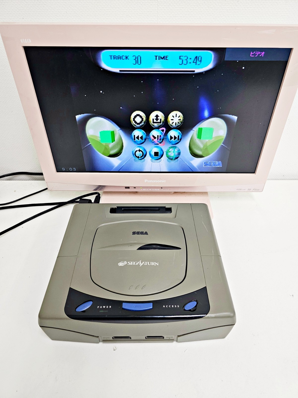 Sega Saturn Console Grey JUNK 599 Japan