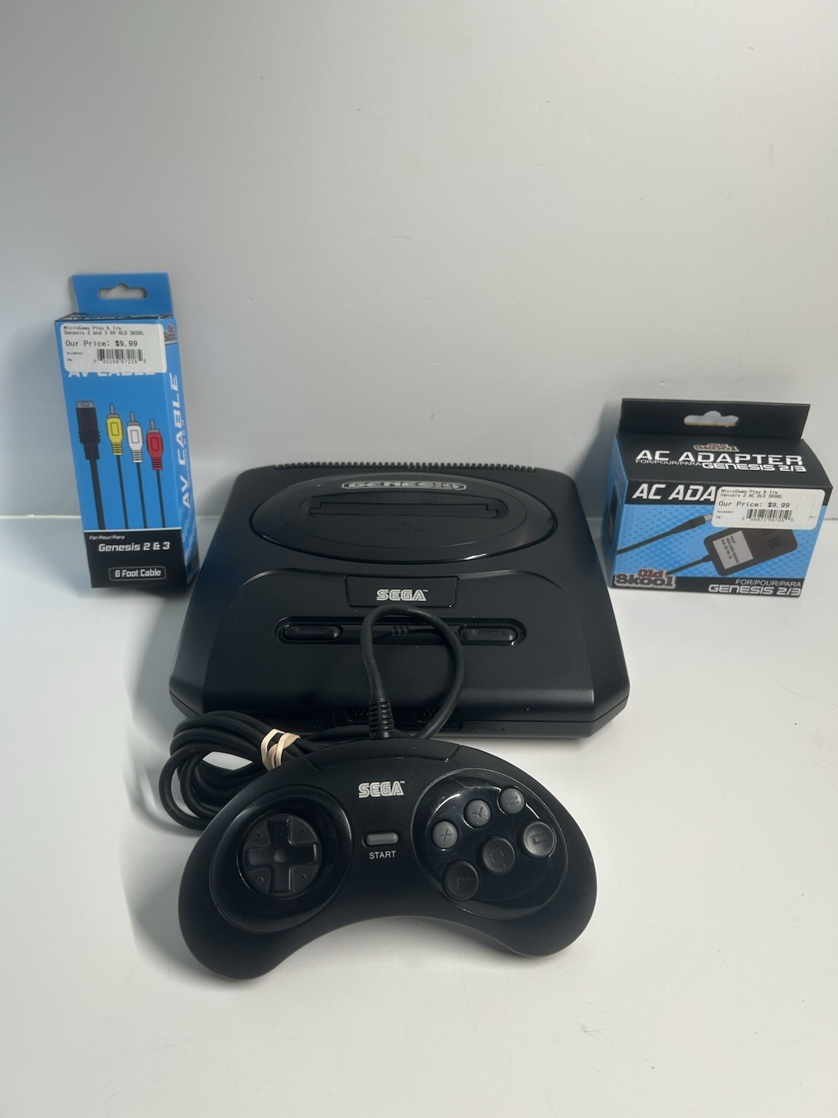 SEGA Genesis II 16MB Home Console – Black, Tested And Working.