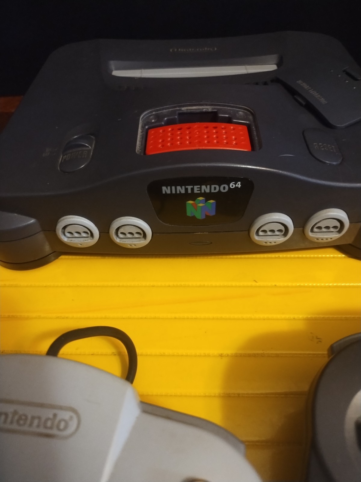 Nintendo 64 Game Console 2 Controllers Ex Pack 1 Game 1 Memory Card Cords Works
