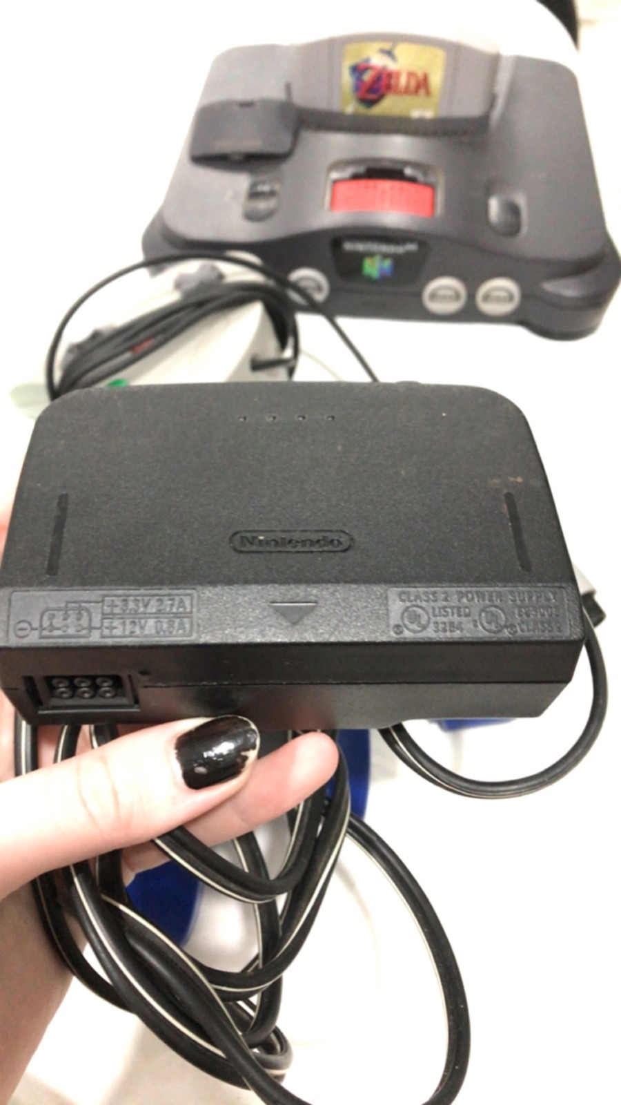 N64 Bundle OG Cable 4 Controllers + mem card+mem expac+Ocarina of Time Authentic