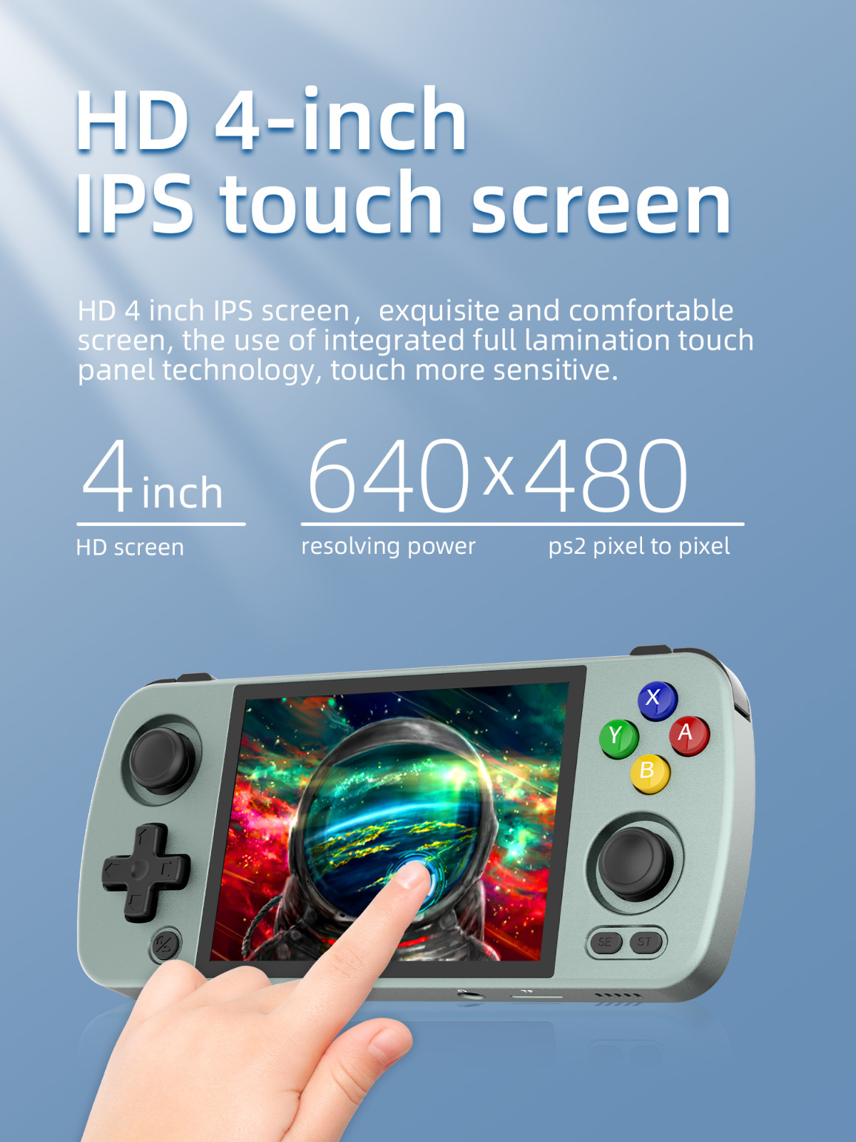 ANBERNIC RG405M Retro Handheld Game Console Metal Case 128G Android 12
