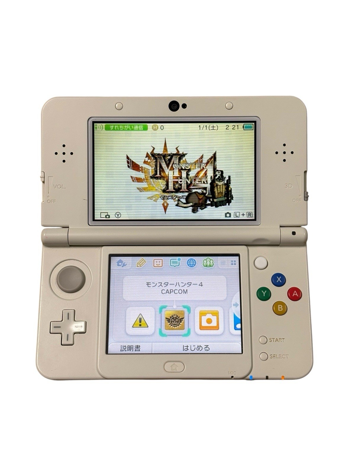 Nintendo New 3DS White Console Tested Working Handheld System Japanese Import