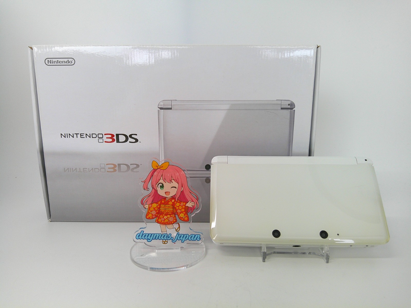 【Excellent】Nintendo 3DS Ice White Console Japanese Edition #Arr0511/05