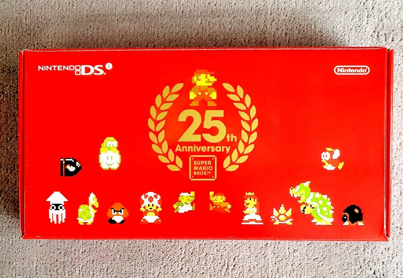 Brand New NINTENDO DSi Red Console 25th Anniversary Mario Special Ed 2010 RARE!!