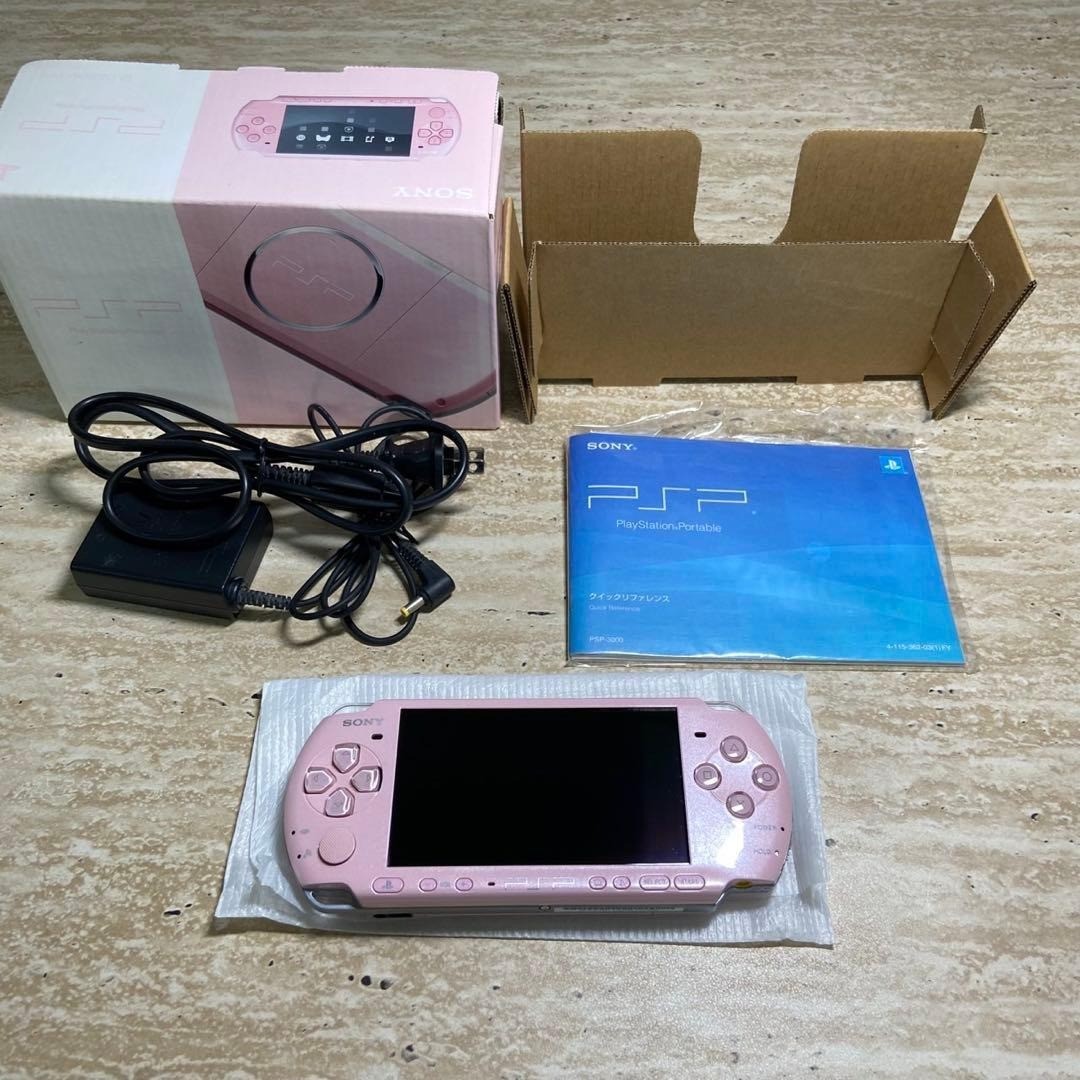 Title Sony PSP 3000 Blossom Pink Console Complete in Box Excellent 7092