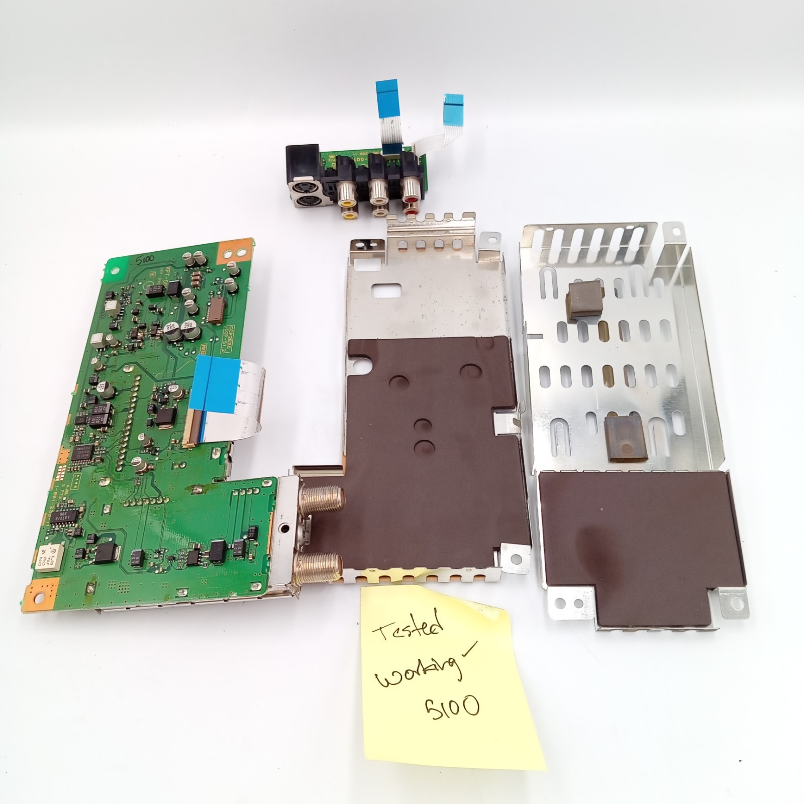 SONY PSX Console DESR-5100 Video/Audio Jack Board and Cables Tested & Working
