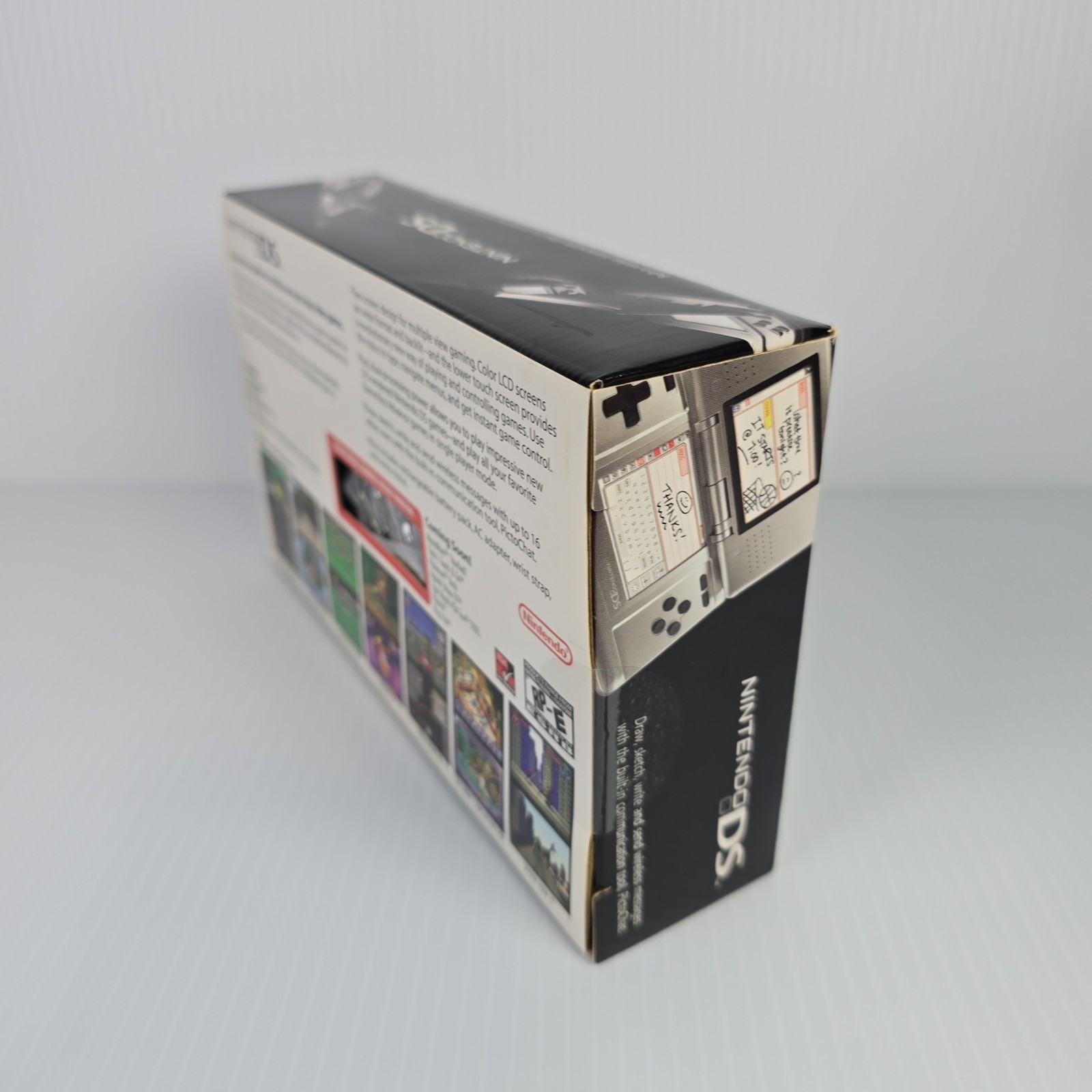Nintendo DS Original NTR-001 Titanium Silver Handheld System CIB Tested