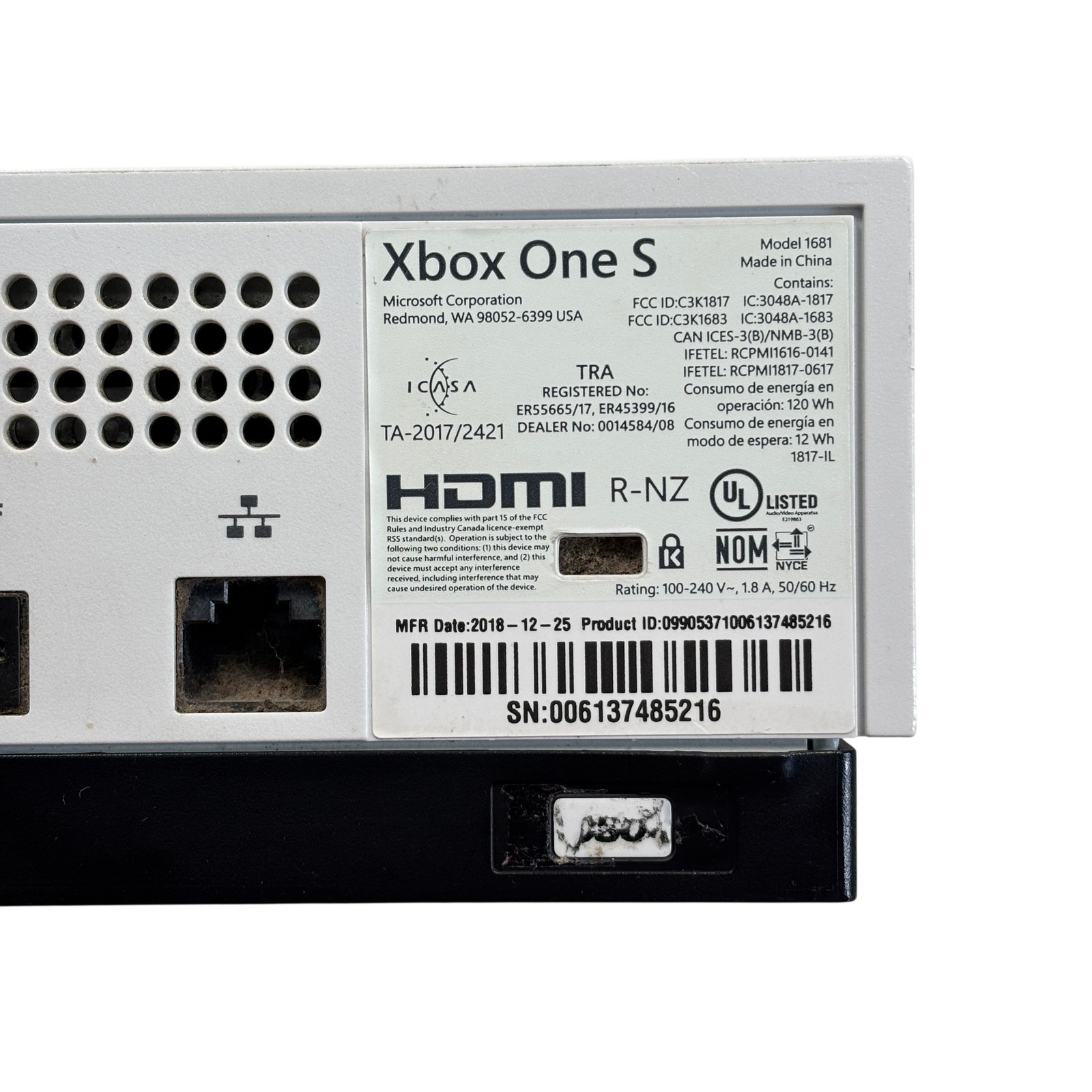 Microsoft Xbox One S 1681 500GB Video Game Console – 6617