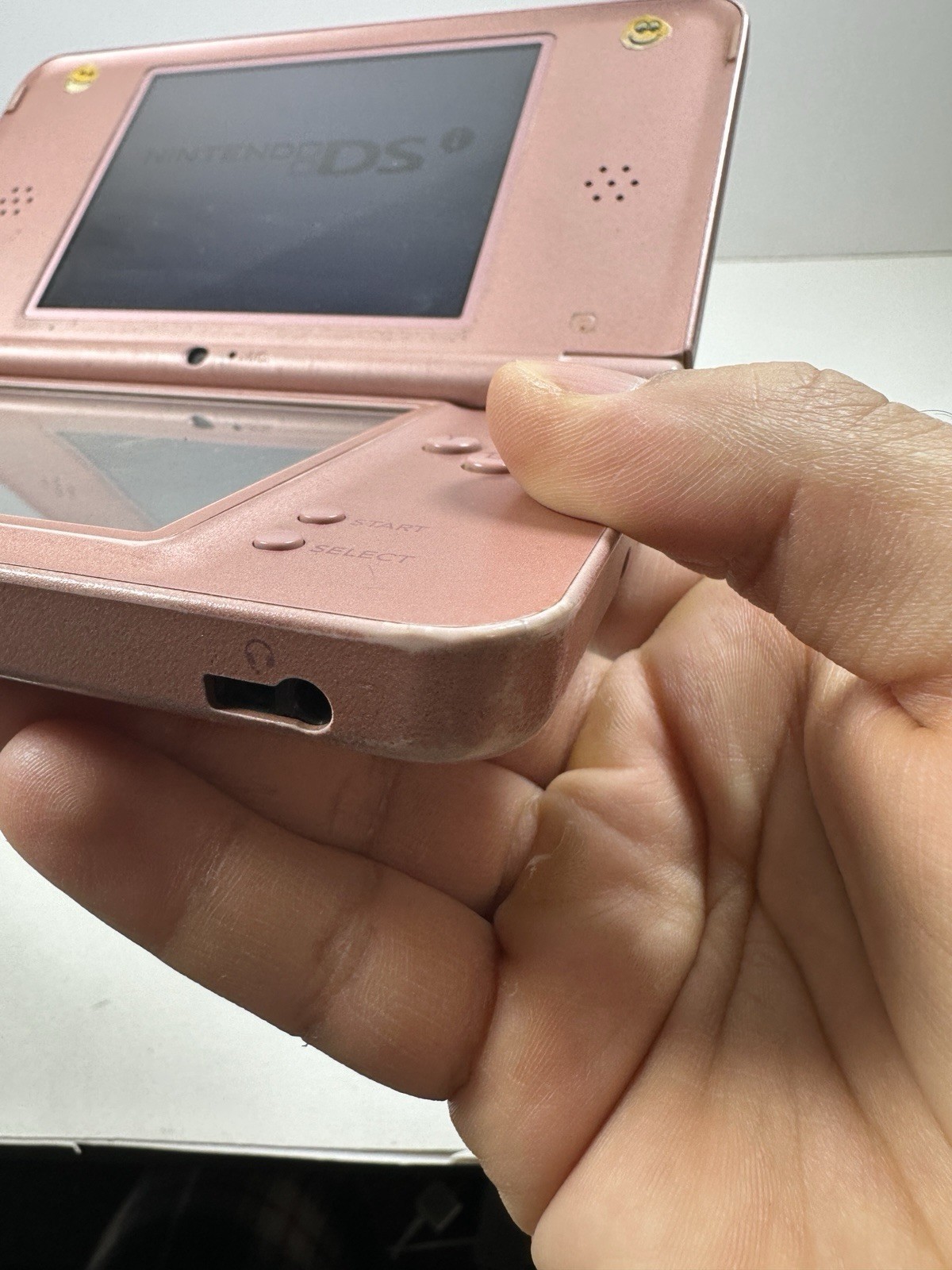 Used Metallic Rose Nintendo DSi XL Handheld System Tested No Stylus READ!