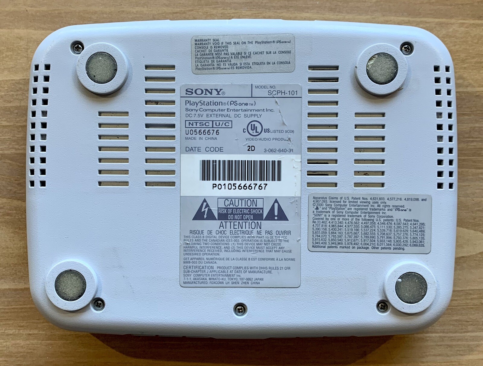 PS1 ~ Mini ~ Gray ~ Console ~ Light Imperfections ~ Cleaned ~ !NICE!