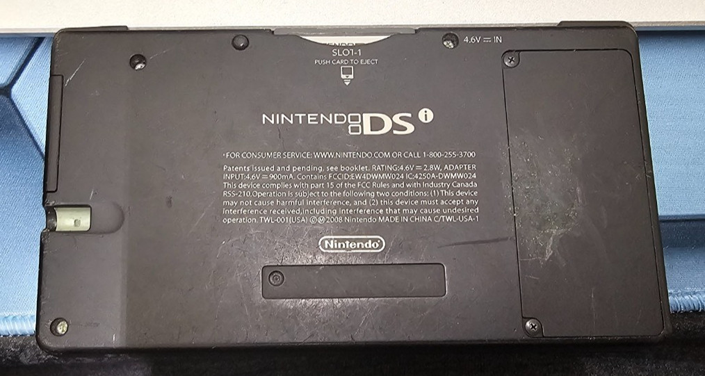 Nintendo DSi Handheld Game Console – Black With Mario Party No Charger