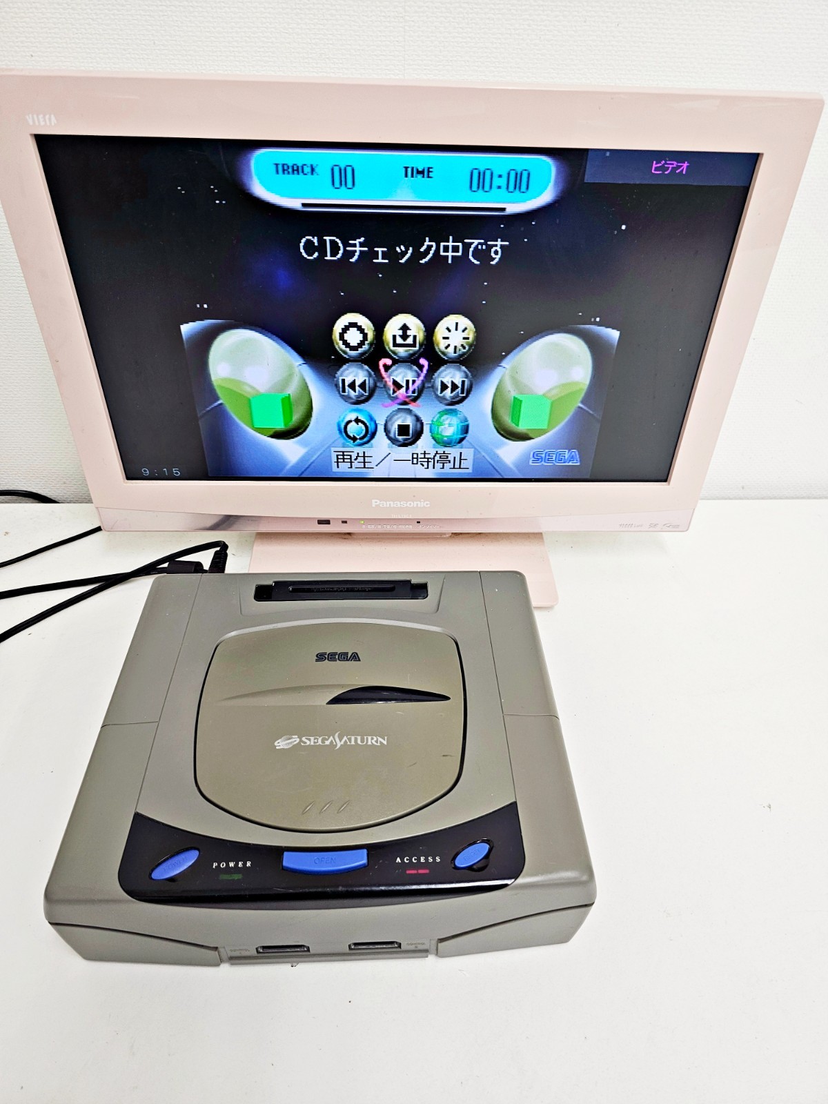 Sega Saturn Console Grey JUNK 884 Japan