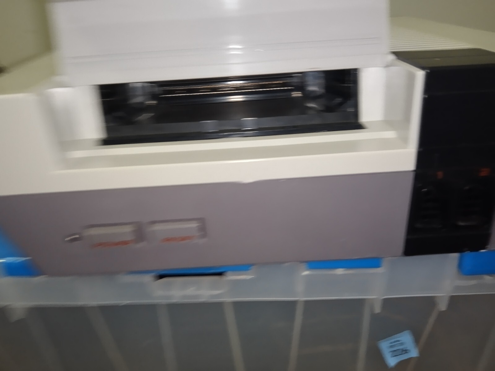 Nintendo NES Console – White/Gray. Comes With 2 Controllers- NO Cords- Works