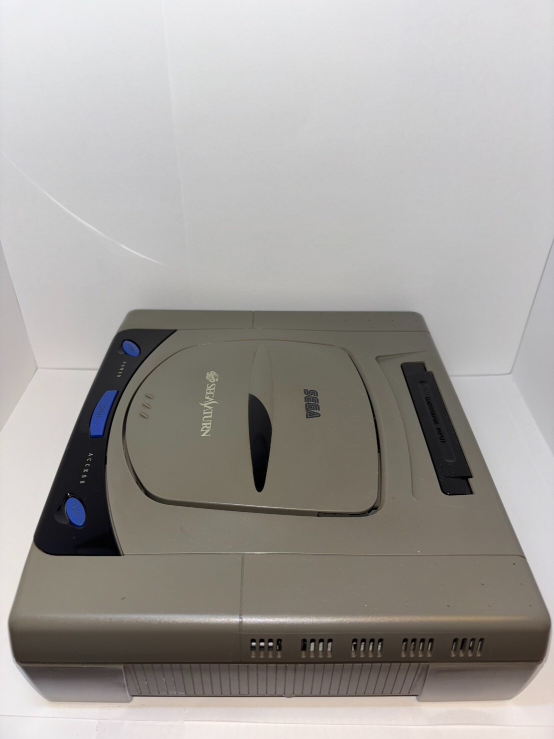 Sega Saturn Console Gray HST-0004 with 2 controllers Japanese Version tested