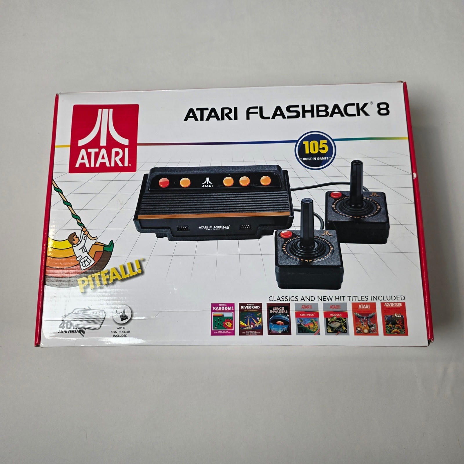 Atari Flashback 8 Console 105 Built In Games 40th Anniversary Black (FVS035296)