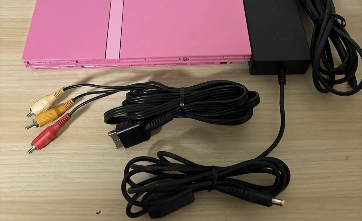 Sony SCPH-77000PK Sony Playstation 2 PS2 Slim Console Pink Used Japan