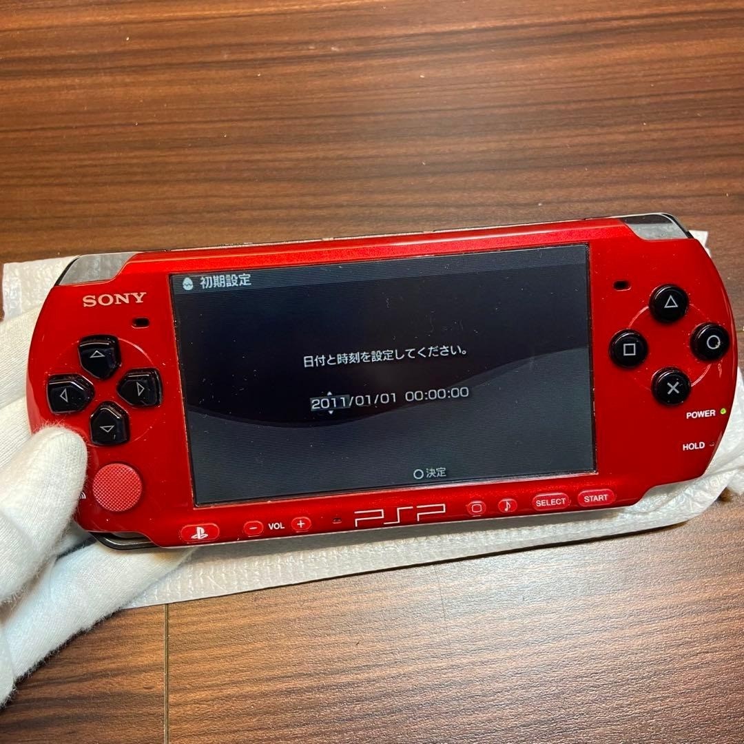 SONY PSP 3000 Value Pack Red Black Console Japan Import PlayStation Portable