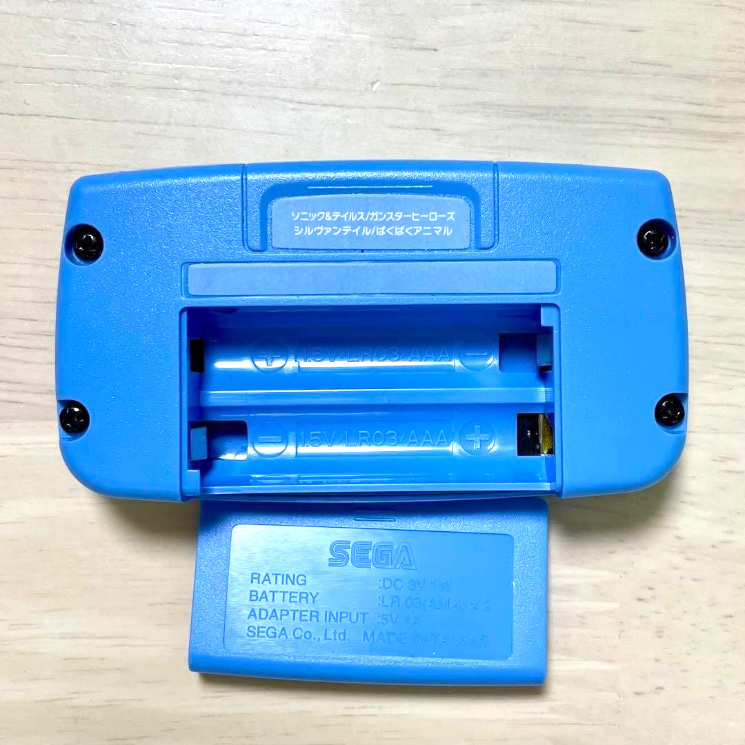 SEGA Game Gear Micro Blue Mini Console 4 Preloaded Games Handheld Japan Used