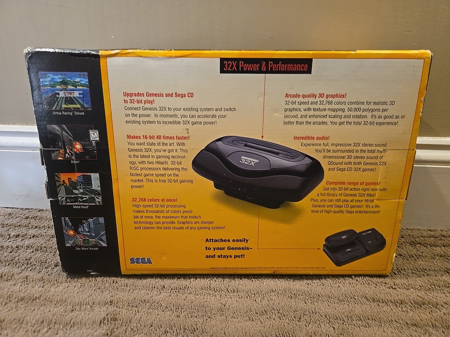 Sega 32X Unit System Console In Box CIB No Cords