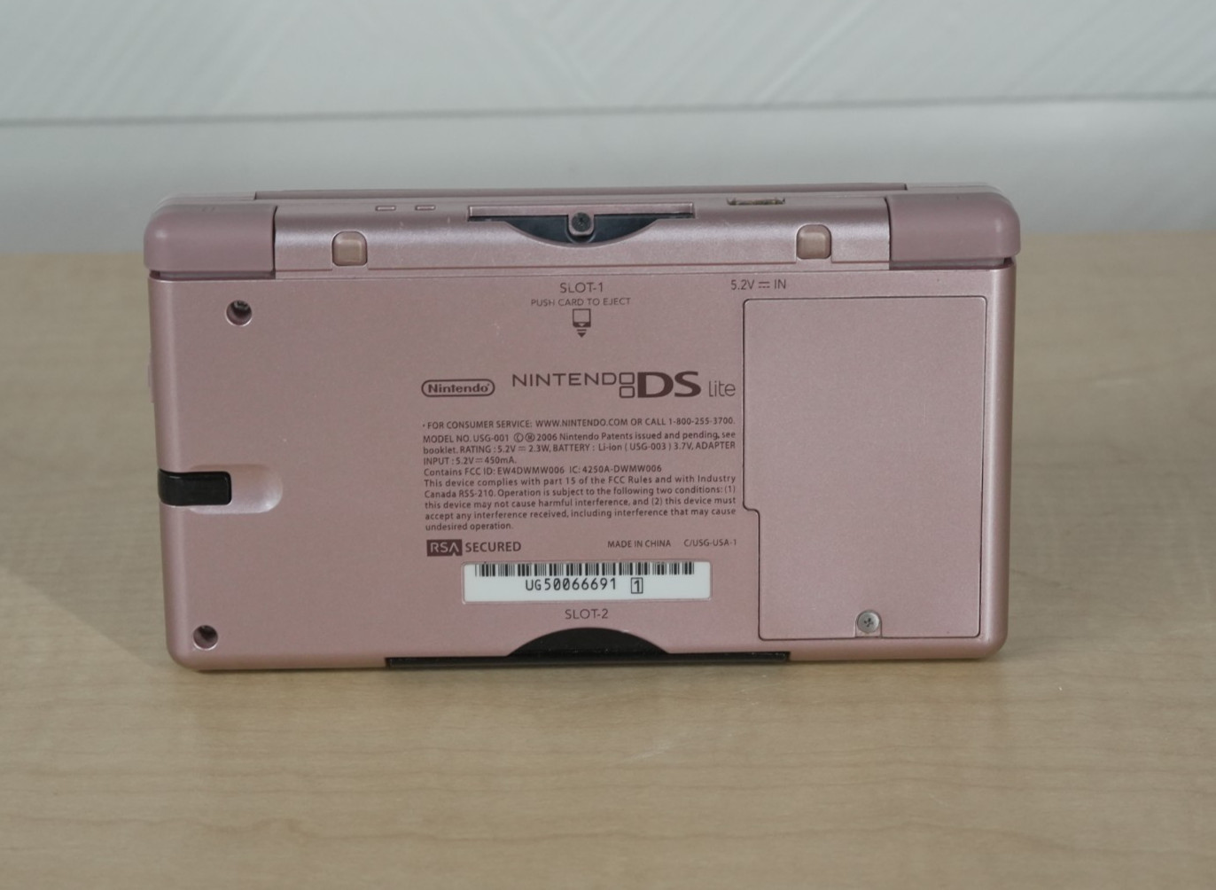 Nintendo DS Lite Handheld Console (Untested, Coral Pink)