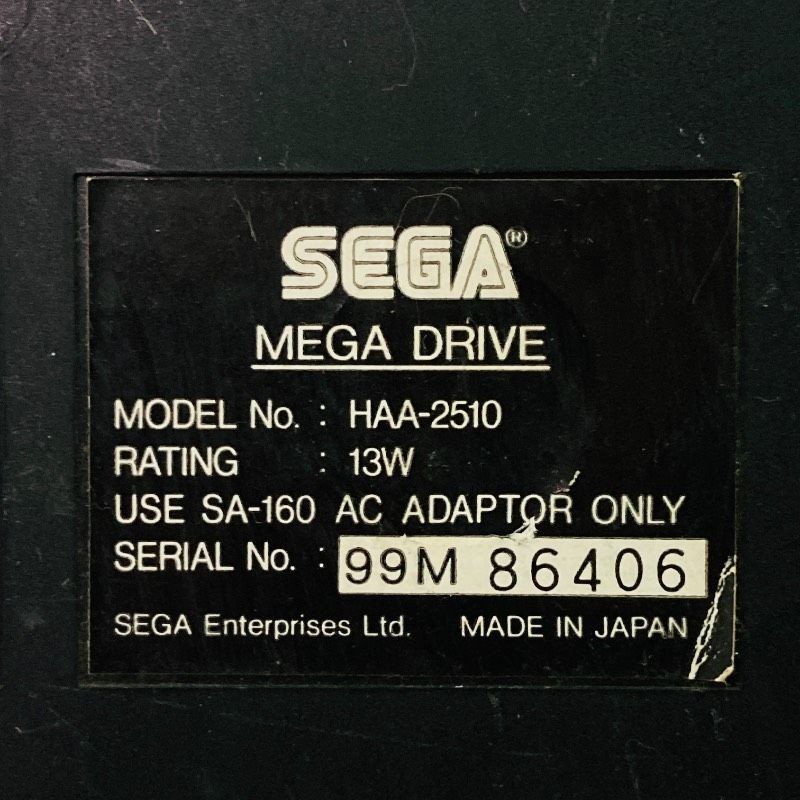 SEGA Mega Drive Console HAA-2510 Genesis MD ONLY Console JUNK For parts
