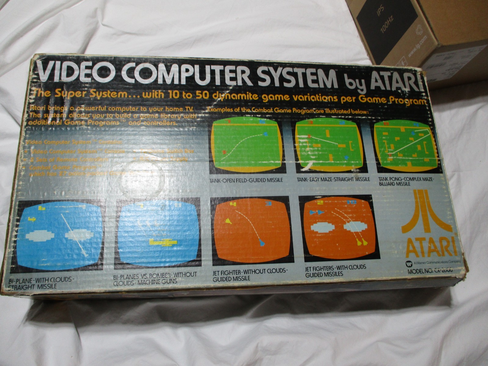 Atari 2600 Heavy Sixer Console In Chess Piece Box, OEM PSU, CX-10’s, CX-30-04’s