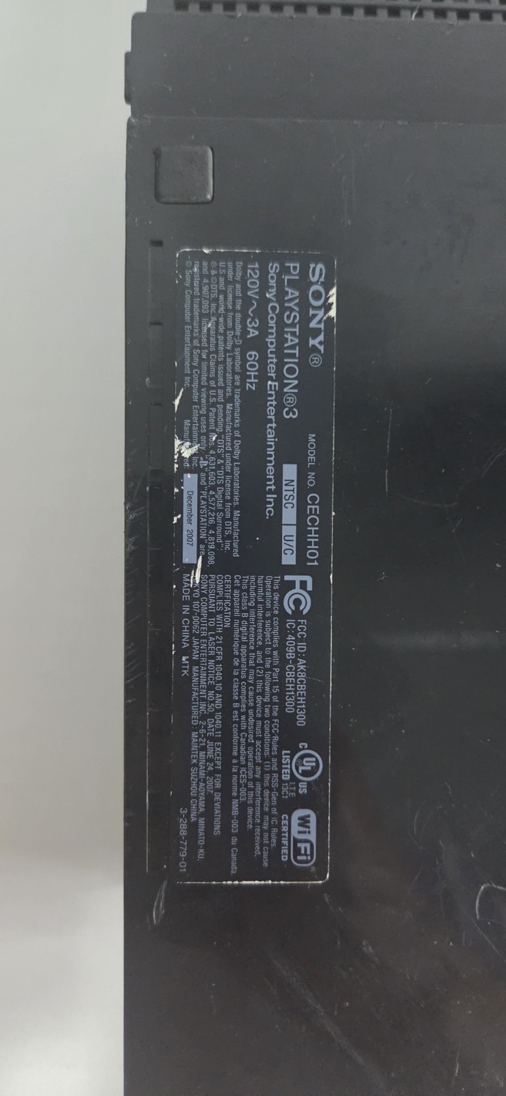 Sony PlayStation 3 Launch Edition 40GB Home Console – CECHH01 – Read Description