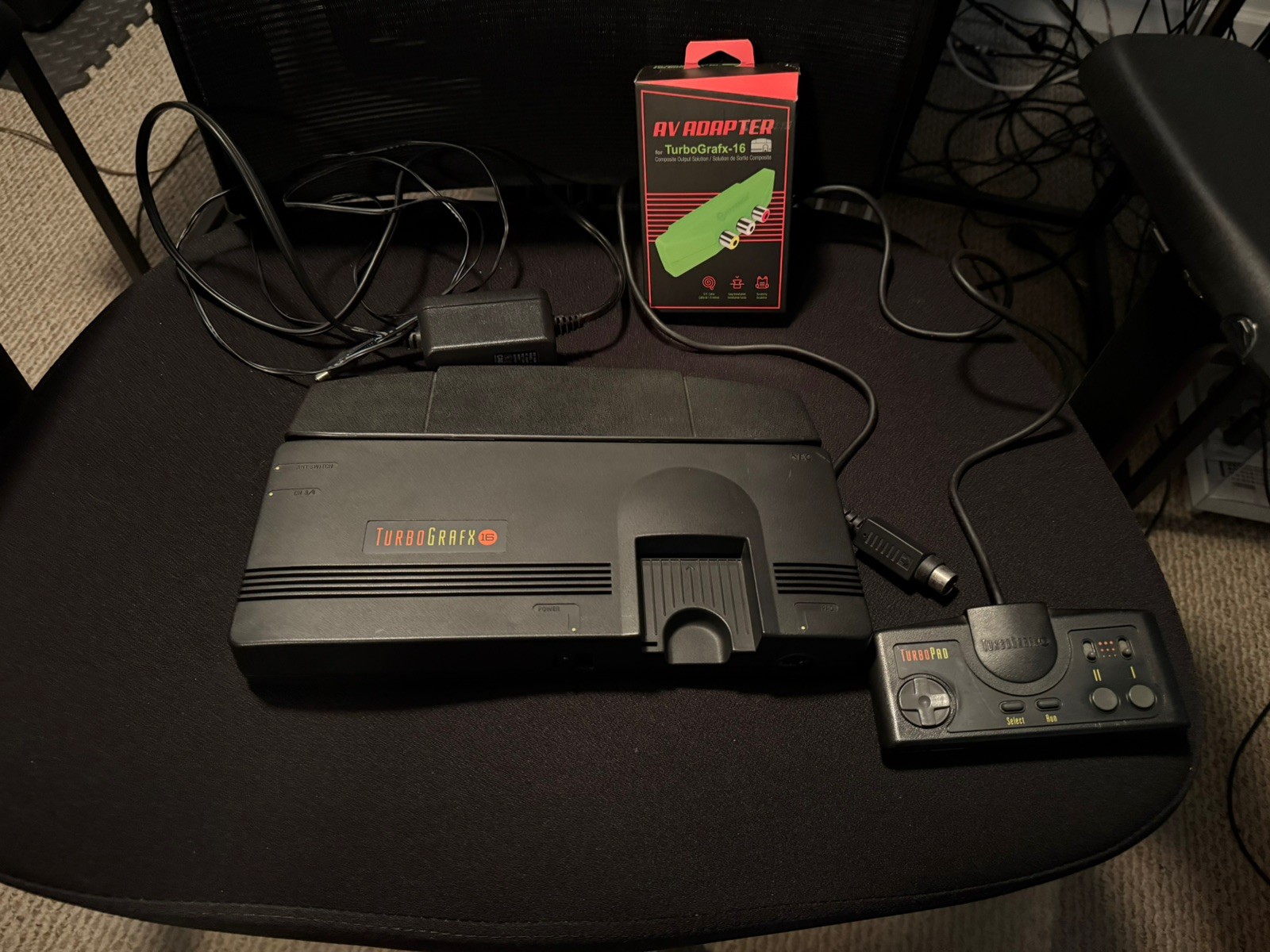 NEC TurboGrafx-16 Console w OEM Controller and Composite Booster PSU